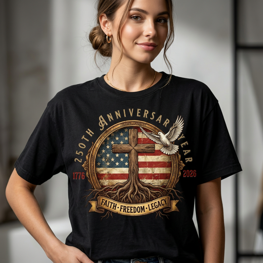250th Anniversary Year Rooted Cross Tee